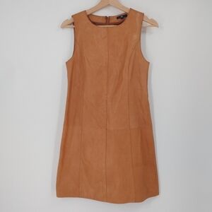 Banana Republic Leather Shift Mini Dress